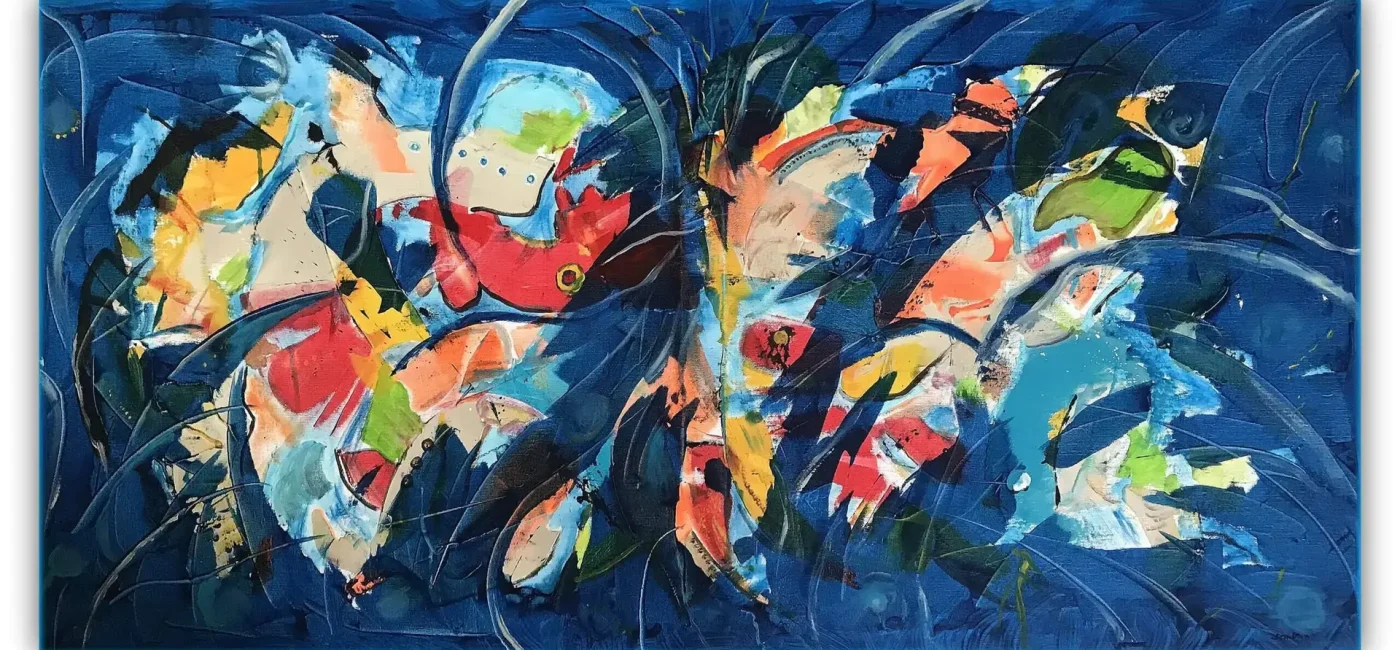 Tanz der Farben im Ozean